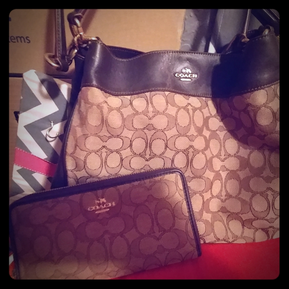 Coach Purse and Wallet set